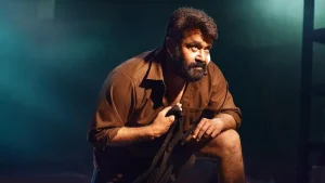 Mohanlal as Shanmugham in Thudarum crime thriller movie scene